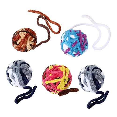 UPKOCH 5 Stück Glockengarnkugel Gefühlt Katzenspielzeug groß interaktiv ausgestopft Plüsch Katzenball mit Glocke Ballspielzeug für Katzen für Katzenbälle Zufällige Farbe UPKOCH 5 Stück Glockengarnkugel Gefühlt Katzenspielzeug groß interaktiv ausgestopft Plüsch Katzenball mit Glocke Ballspielzeug für Katzen für Katzenbälle Zufällige Farbe von UPKOCH