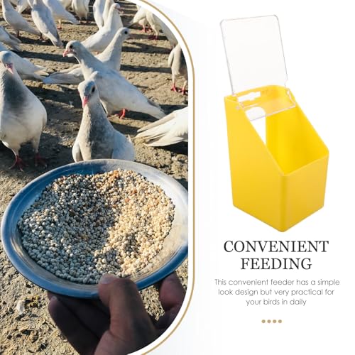 UPKOCH 5-teiliger Taubenkäfig-Futterspender – Hängende Taubenfutterbox für Käfige mit Einzelloch und transparentem Deckel – Vogelfütterungswasserbehälter für Haustier-Sittiche und UPKOCH 5-teiliger Taubenkäfig-Futterspender – Hängende Taubenfutterbox für Käfige mit Einzelloch und transparentem Deckel – Vogelfütterungswasserbehälter für Haustier-Sittiche und von UPKOCH