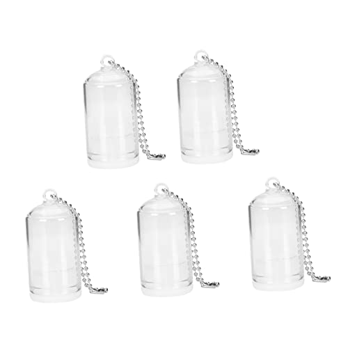 UPKOCH 5stücke Mini-Terrarium-anhänger Aus Glas Mini-glaskugel-anhänger Terrarium-Taschen-Ornament Glastopf-pflanzenanhänger Mini-Bonsai-glaskuppel Für Schlüssel Rucksack Und von UPKOCH
