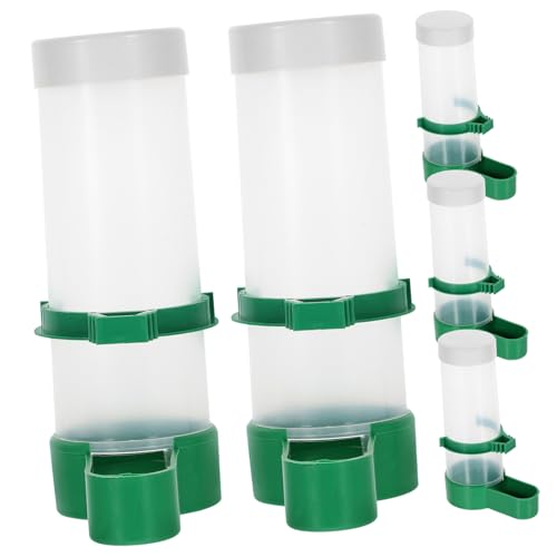 UPKOCH 5Stücke Vogelfutterspender Automatischer Futterdispenser Für Streuwirkung Für Vogelkäfige Transparentes Design Zu Befüllen Reinigen von UPKOCH