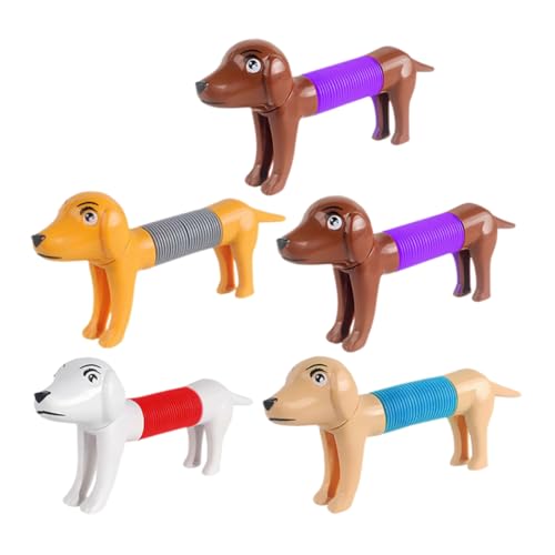 UPKOCH 5st Stressabbauendes Hundespielzeug Spielzeuge Druckspielzeug Pop-Tube-Spielzeug Mit Tierdesign Entlastungsspielzeug Party Sensorisches Spielzeug Geschenk Plastik Puzzle von UPKOCH