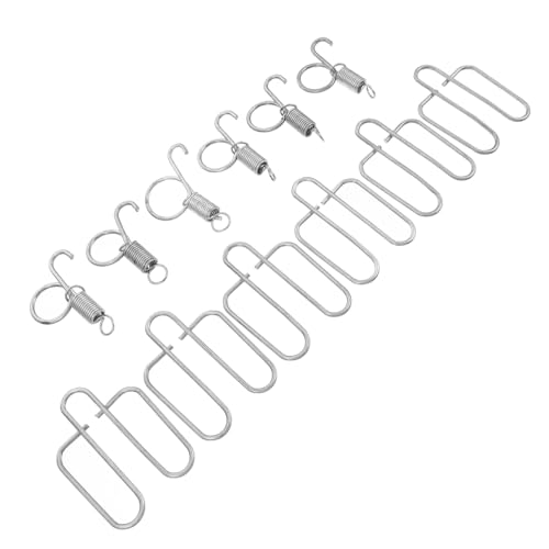 UPKOCH 6 Sätze Teiliges Federhaken für Kaninchenkäfig Türverschluss Robuster Edelstahl Sicherer und Rostfreier Käfigtürhalter Geeignet für Vogel Tauben Kleintierkäfige von UPKOCH