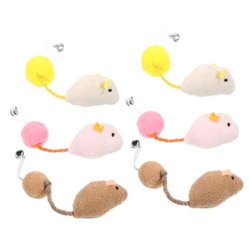 UPKOCH 6 Stück Plüschmaus Plüsch Katzenspielzeug Teaser Katzen Kätzchenspielzeug Quietschendes Katzenspielzeug Für Den Innenbereich Für Katzenmäuse Nachahmung Ausgestopfter UPKOCH 6 Stück Plüschmaus Plüsch Katzenspielzeug Teaser Katzen Kätzchenspielzeug Quietschendes Katzenspielzeug Für Den Innenbereich Für Katzenmäuse Nachahmung Ausgestopfter von UPKOCH