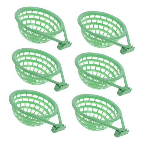 UPKOCH 6 Stück Taubenschlüpfnest Vogelverschachtel Und Schlüpfen Taubennester Vogeleiernest Nistschale Für Vögel Vogelbrutnest Plastiknest Für Papageien Korb Für Die Zucht Light Green Abs von UPKOCH