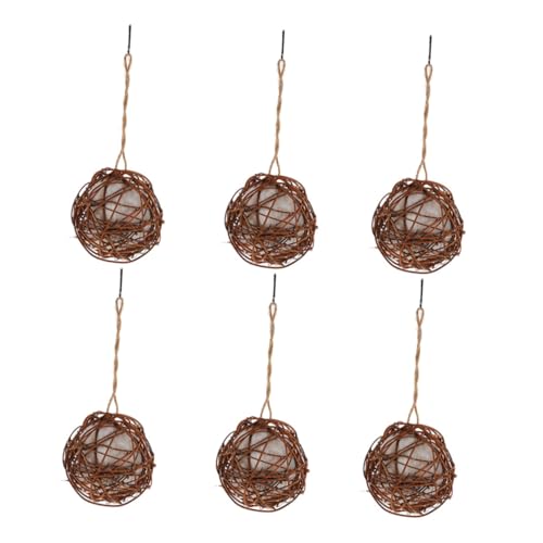 UPKOCH 6 Stück Teiliges Parrots Kau und Beschäftigungsspielzeug aus Rattan mit Baumwolle Hängend für Kleine bis Mittlere Vögel Fördert Schnabelpflege und Artgerechtes Kauen im Käfig UPKOCH 6 Stück Teiliges Parrots Kau und Beschäftigungsspielzeug aus Rattan mit Baumwolle Hängend für Kleine bis Mittlere Vögel Fördert Schnabelpflege und Artgerechtes Kauen im Käfig von UPKOCH