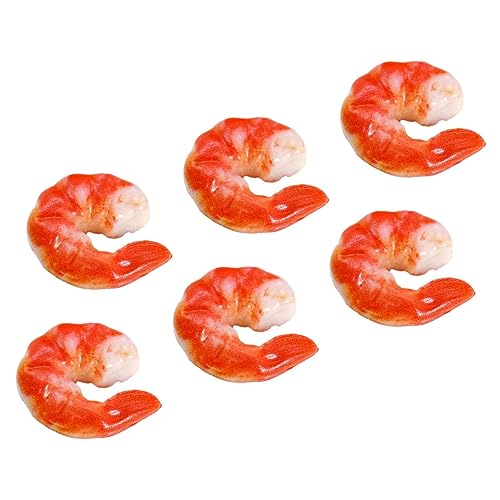 UPKOCH 6pcs PVC Garnelen Figur Realistische Modell Gefälschte Prop Garnelen Für Restaurant Bildung Wohnkultur UPKOCH 6pcs PVC Garnelen Figur Realistische Modell Gefälschte Prop Garnelen Für Restaurant Bildung Wohnkultur von UPKOCH