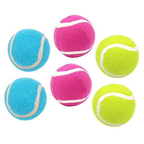 UPKOCH 6Stücke Hundebälle Interaktive Trainingsspielzeuge aus Hochwertige Tennisbälle für Indoor und Outdoor Aktivitäten Fördert Bewegung und Spaß von UPKOCH