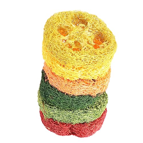 UPKOCH 6stücke Hamster Kauspielzeug Luffaform-zahnspielzeug Für Kleintiere Gesundes Kau Zahnpflege-Spielzeug Für Hamster Kaninchen Zufällige Farben Große von UPKOCH