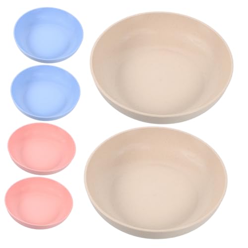 UPKOCH 6 Stück Flacher Katzennapf aus Kunststoff rutschfest Ergonomisches Design für Kätzchen und Kurzbeinige Katzen Leicht zu Reinigen Spülmaschinenfest von UPKOCH