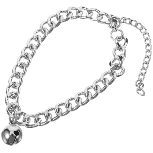UPKOCH Aluminiumlegierung Haustierhalsband Mit Glocke Einstellbares Katzenhalsband Für Katzen Modisches Dekorationshalsband Rostfrei Und Langlebig Für Kleine von UPKOCH