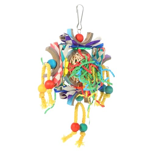 UPKOCH Vogel-schredderspielzeug Hängendes Vogelspielzeug Papageien-kauspielzeug Robustes Vogelkäfig-zubehör Mehrweg Vogel-schredderspielzeug Beschäftigendes Spielzeug Für von UPKOCH