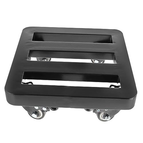 UPKOCH Anti-Bumping-Tablettbasis Pflanzenwagen schwer Pflanzgefäß-Pflanzenständer mit Rad Pflanzentöpfe innen Blumenständer für Zimmerpflanzen Blumentopfständer für drinnen Eisen Schwarz von UPKOCH