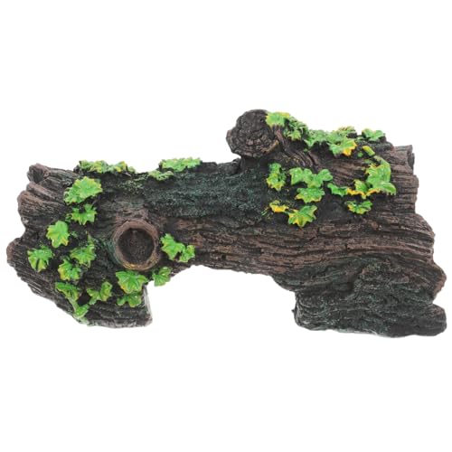 UPKOCH Aquarium Deko Resin Baumstamm Unterschlupf Fisch Versteck Kreatives Baumhöhle Design für Fischtank Reptilien Safe Material Einfach zu Reinigen von UPKOCH