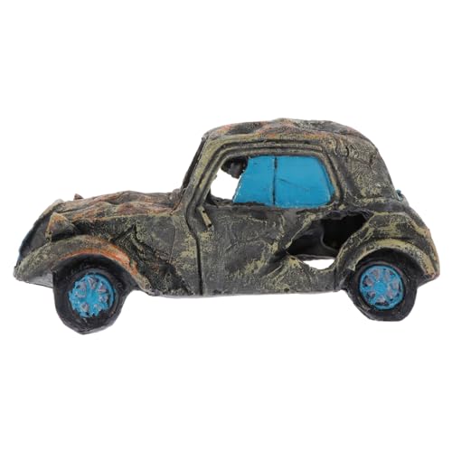 UPKOCH Aquarium Harz Auto Wrack Landschaftsornament Für Fischtank Versteck Dekoration Für Garnelen Und Fische von UPKOCH