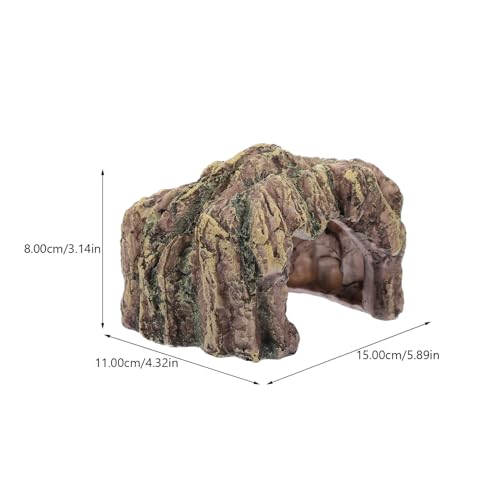 UPKOCH Aquarium Kletterplattform aus Harz Schildkrötenhöhle mit Natürlichem Felsdesign Langlebiges Reptilienversteck für Terrarien und Aquarien Zubehör für Schildkrötengehege und von UPKOCH