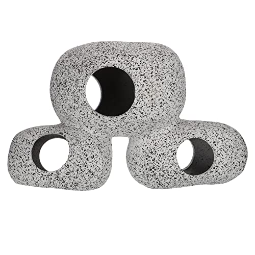 UPKOCH Aquarium Tontopf Aquarienhöhlendekorationen Tank Aquarienton groß klein Zucht Aquarium Dekoration aquariumdeko Aquarium Versteck Höhle Dekorationen für Aquarien Ton Light Grey von UPKOCH