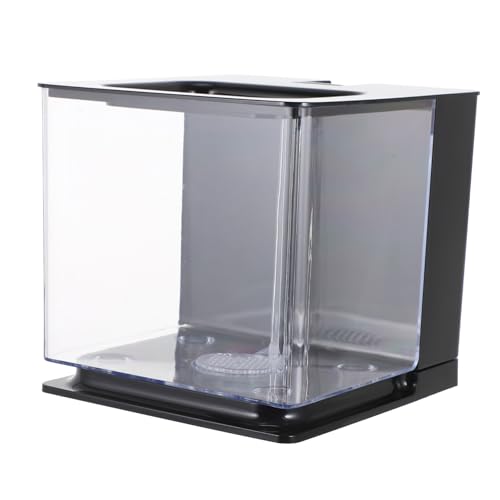 UPKOCH Aquarium mit Selbstreinigung Transparenter Fischtank für Zucht für Kleine Fische Garnelen und DIY Landschaften Platzsparendes Design von UPKOCH