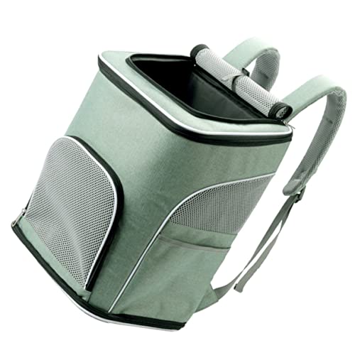 UPKOCH Atmungsaktiver Katzenrucksack Grün Große Kapazität Stabiler Pet Carrier für Reisen Camping Ausflüge Komfortabler Praktischer Tragetasche für Katzen und Welpen UPKOCH Atmungsaktiver Katzenrucksack Grün Große Kapazität Stabiler Pet Carrier für Reisen Camping Ausflüge Komfortabler Praktischer Tragetasche für Katzen und Welpen von UPKOCH
