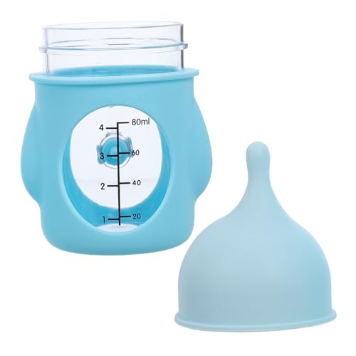 UPKOCH Aufzuchtflasche Haustier mit Silikonnippel Leichte Tragbare Milchflasche für Neugeborene Kätzchen und Welpen Einfache Reinigung Sichere Fütterung Unterwegs und Zuhause von UPKOCH