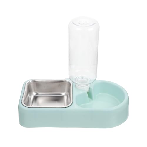 UPKOCH Automatischer Hängender Hundekäfig Futterspender Napf mit Abnehmbarem Wasserspender und rutschfest für Katzen und Kleine bis Mittlere Hunde Praktische Futter und Wasserstation von UPKOCH