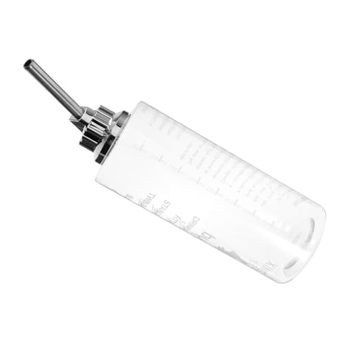 UPKOCH Automatischer Haustier Trinkflasche Edelstahl Wasserspender für Kaninchen Meerschweinchen Hamster mit Stabilem Hängehalter Transparenter Futterspender für Sauberes Trinkwasser von UPKOCH