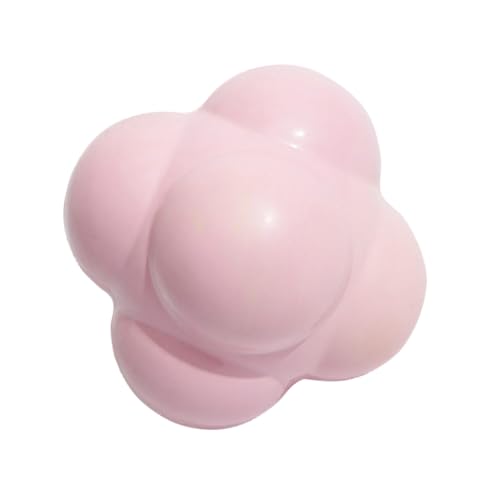 UPKOCH Biss Widerstands Fähiger Gummi Ball Welpenspielzeug Stachelig Reinigung Texturiert Hündchenspielzeug Bissfestes Bällespielzeug Zum Zähneputzen Hundespielzeug Zahnen Rosa von UPKOCH