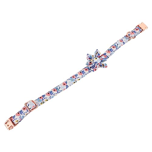 UPKOCH Blumenmuster Katzenhalsband Verstellbar für Kleine Haustiere Sicherheitsdesign mit Glöckchen für Halsumfang für Besondere Anlässe von UPKOCH