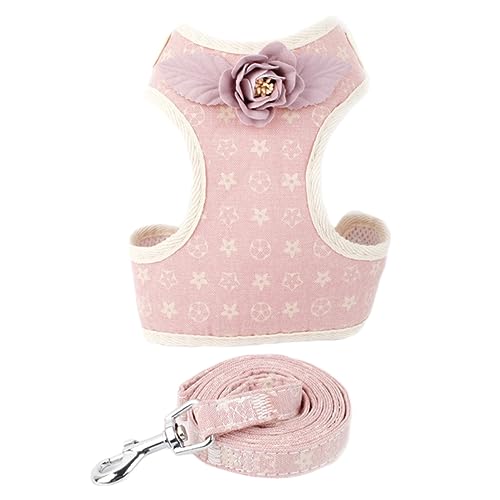 UPKOCH Brustgurt für Haustiere gurtstopper gurtschoner hundelaufband Dog hundehalsband gurtschutz Weste Hundegeschirr für kleine Rassen Hundewelpe Haustierkabelbaum Haustierbedarf Rosa von UPKOCH