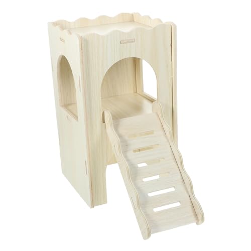 UPKOCH Chinchilla Versteck Aus Holz Zweistöckige Hütte Für Hamster Und Kleine Nager Spielplatz Und Unterschlupf Im Kleintierkäfig Und Langlebig Für Hamster UPKOCH Chinchilla Versteck Aus Holz Zweistöckige Hütte Für Hamster Und Kleine Nager Spielplatz Und Unterschlupf Im Kleintierkäfig Und Langlebig Für Hamster von UPKOCH