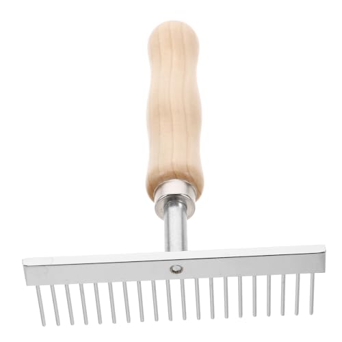 UPKOCH Dematting Bürste für Pferde mit Holzgriff Entfilzungskamm Pflegewerkzeug für Hunde und Tiere Einfach zu Reinigen Ergonomisches Design für Komfortable Nutzung UPKOCH Dematting Bürste für Pferde mit Holzgriff Entfilzungskamm Pflegewerkzeug für Hunde und Tiere Einfach zu Reinigen Ergonomisches Design für Komfortable Nutzung von UPKOCH