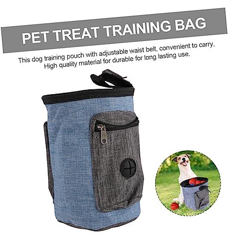 UPKOCH Dog Treat Training Tasche mit Verstellbarem Taillengurt Große Kapazität für Leckerlis und Praktische Outdoor Hundetasche für Welpen und Gehorsamkeitstraining Blau von UPKOCH