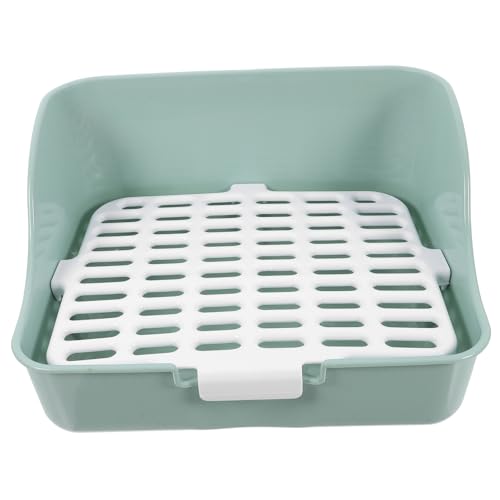 UPKOCH Ecktoilette für Meerschweinchen und Zwergkaninchen Große Spritzschutzsichere Toilette mit Stabiler Eck Konstruktion Komfortable Mintgrüne Kleintier Toilettenschale für Hamster und UPKOCH Ecktoilette für Meerschweinchen und Zwergkaninchen Große Spritzschutzsichere Toilette mit Stabiler Eck Konstruktion Komfortable Mintgrüne Kleintier Toilettenschale für Hamster und von UPKOCH