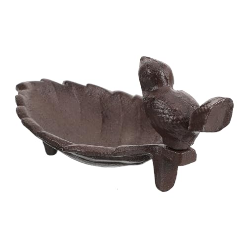 UPKOCH Eisen Vogel-futterstation Vintage Vogelfutterspender Für Garten Robuste Futterschale Für Kanarienvögel Papageien Und Andere Kleine Vögel Dekorative Gartenaccessoires Für von UPKOCH