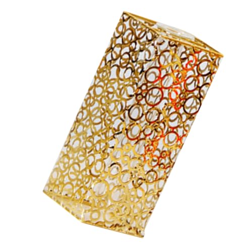 UPKOCH Eisenkunst Vase mit Klarem Glasrohr Goldener Metallrahmen Hydroponischer Pflanzer Vielseitige Deko für Wohnzimmer Büro Stabiler Tischschmuck Moderne Designvase von UPKOCH