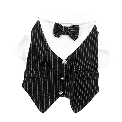 UPKOCH Eleganter Hundesuit aus Polyester mit Gestreiftem Gentleman Design Bequem und Strapazierfähig als Haustierkostüm für Hochzeiten Geburtstage Fotoshootings UPKOCH Eleganter Hundesuit aus Polyester mit Gestreiftem Gentleman Design Bequem und Strapazierfähig als Haustierkostüm für Hochzeiten Geburtstage Fotoshootings von UPKOCH