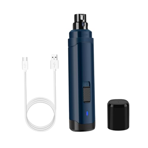 UPKOCH Elektrischer Haustier Nagelschleifer USB Nagelpolierer Für Katzen Leise Tragbar Für Sichere Pflege Navyblau von UPKOCH