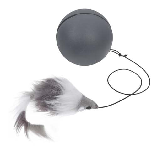 UPKOCH Elektrischer Katzenball Mit Maus Beweglichem Spielzeug Für Hauskatzen Automatischem Langlebigem Material Und Einfacher Bedienung von UPKOCH