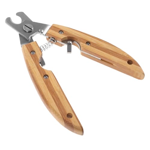 UPKOCH Ergonomischer Verschleißfester Haustier Nagelknipser aus mit Holzgriff Kompakter Krallenschneider für Katzen und Hunde Präziser und Sicherer Nageltrimmer für Kleine bis Große Tiere von UPKOCH