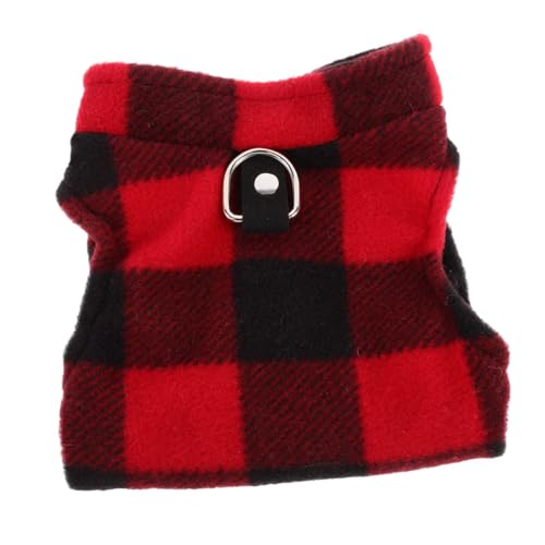 UPKOCH Fleece Weste für Hunde Kuschelig Warm und für Kleine und Mittelgroße Hunde für Alltag Feiertage und Fotoshootings XL Rot Schwarz Kariert UPKOCH Fleece Weste für Hunde Kuschelig Warm und für Kleine und Mittelgroße Hunde für Alltag Feiertage und Fotoshootings XL Rot Schwarz Kariert von UPKOCH