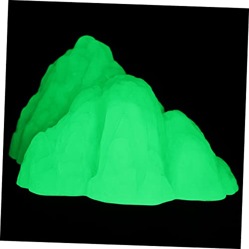 UPKOCH Fluoreszierende Steingartenlandschaft Zubehör Pflanzen Für Aquarien Gefälschter Fisch Bündeln Luftpumpe Für Aquarien Netz Aquarium Ornamente Groß Plastik Light Green von UPKOCH