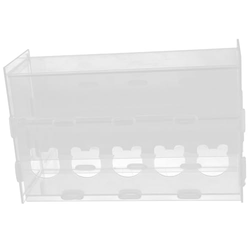 UPKOCH Futterautomat Hühner Maschine füttern Essen Huhn vogelfutterspender vogelfutterstelle Vogelfutterbehälter Bird feeders Futterspender aus Acrylglas klarer Futterbehälter Transparent von UPKOCH