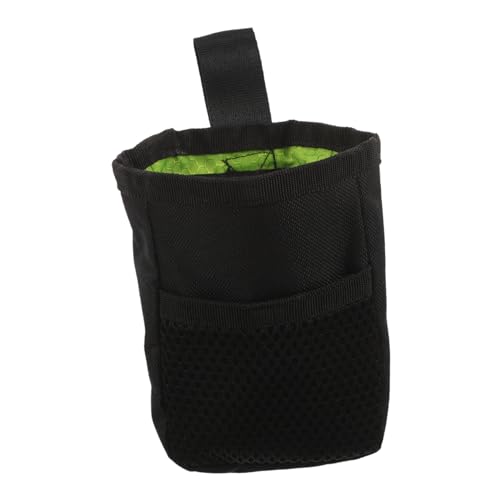 UPKOCH Futterbeutel für Haustiere Hundefutter Mittel Taille Hundebeutel Tragen Essen praktische Hundetasche tragbare Leckerlitasche kreative Snacktasche für Haustiere Oxford-Stoff Schwarz von UPKOCH