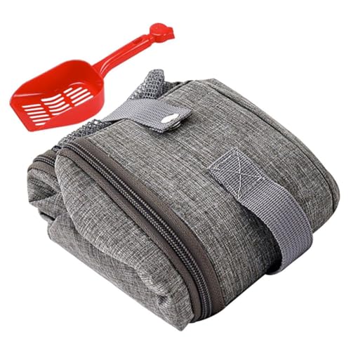 UPKOCH Große Faltbare Katzentoilette mit Deckel und Schaufel Tragbare wasserdichte Katzenstreu Box Flexibel Verschließbar für Reisen Outdoor und Zuhause Auslaufsicher Einfach zu Reinigen von UPKOCH
