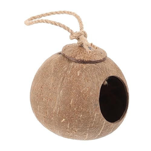 UPKOCH Hängematte Vogel Kokosnussnest aus Natürlicher Kokosfaserschale Langlebiges Vogelspielzeug und Brutnest Hängendes Papageienbett für Wellensittiche Nymphensittiche für Zuchtkäfig UPKOCH Hängematte Vogel Kokosnussnest aus Natürlicher Kokosfaserschale Langlebiges Vogelspielzeug und Brutnest Hängendes Papageienbett für Wellensittiche Nymphensittiche für Zuchtkäfig von UPKOCH