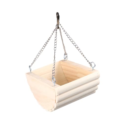 UPKOCH Hängendes Holz schlafnest und Schaukel für Hamster und Papageien Sicheres Komfortables Nest für Kleine Haustiere Vielseitig Verwendbar als Sitzplatz und Ruhezone Langlebiges von UPKOCH
