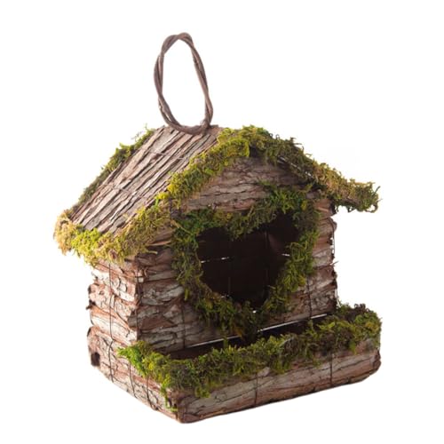 UPKOCH Hängendes aus Holz Kreatives Vogelschutzhaus für Garten und Veranda Langlebig Dekoration für Gartenvögel Aufhängeseil UPKOCH Hängendes aus Holz Kreatives Vogelschutzhaus für Garten und Veranda Langlebig Dekoration für Gartenvögel Aufhängeseil von UPKOCH