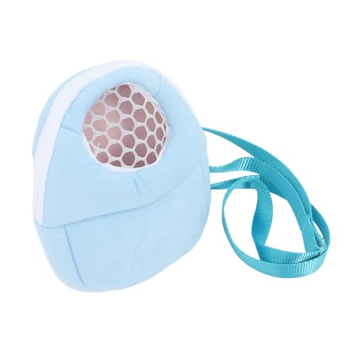UPKOCH Hamster Baumwollnest Rattenträger Sugar Glider Bonding Pouch Tragetasche Igelträger Hasenträger Teetasse-pudel-Tasche Hamstertasche Igel Zubehör Hamster -trägertasche Sky-Blue Samt von UPKOCH