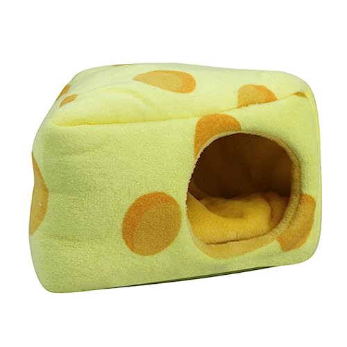 UPKOCH Hamster Bett Warmes Nest Cartoon Design für Kleine Haustiere Stressreduzierend Waschbar Schlafen und Ausruhen Stylische Käfigdekoration für Hamster von UPKOCH
