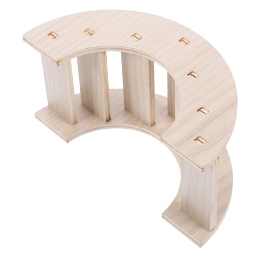 UPKOCH Holzbrücke Für Hamster Chinchilla Ratten Spielzeug Klettern Langlebig Kleintierzubehör Hamsterbrücke Holzleiter Hamsterspielplatz von UPKOCH
