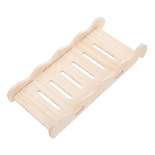 UPKOCH Hamster Klettern Holzleiter Kauspielzeug Kleintier Spielgerät für Zwerghamster Meerschweinchen und Mäuse Zubehör Balancetraining und Beschäftigung von UPKOCH